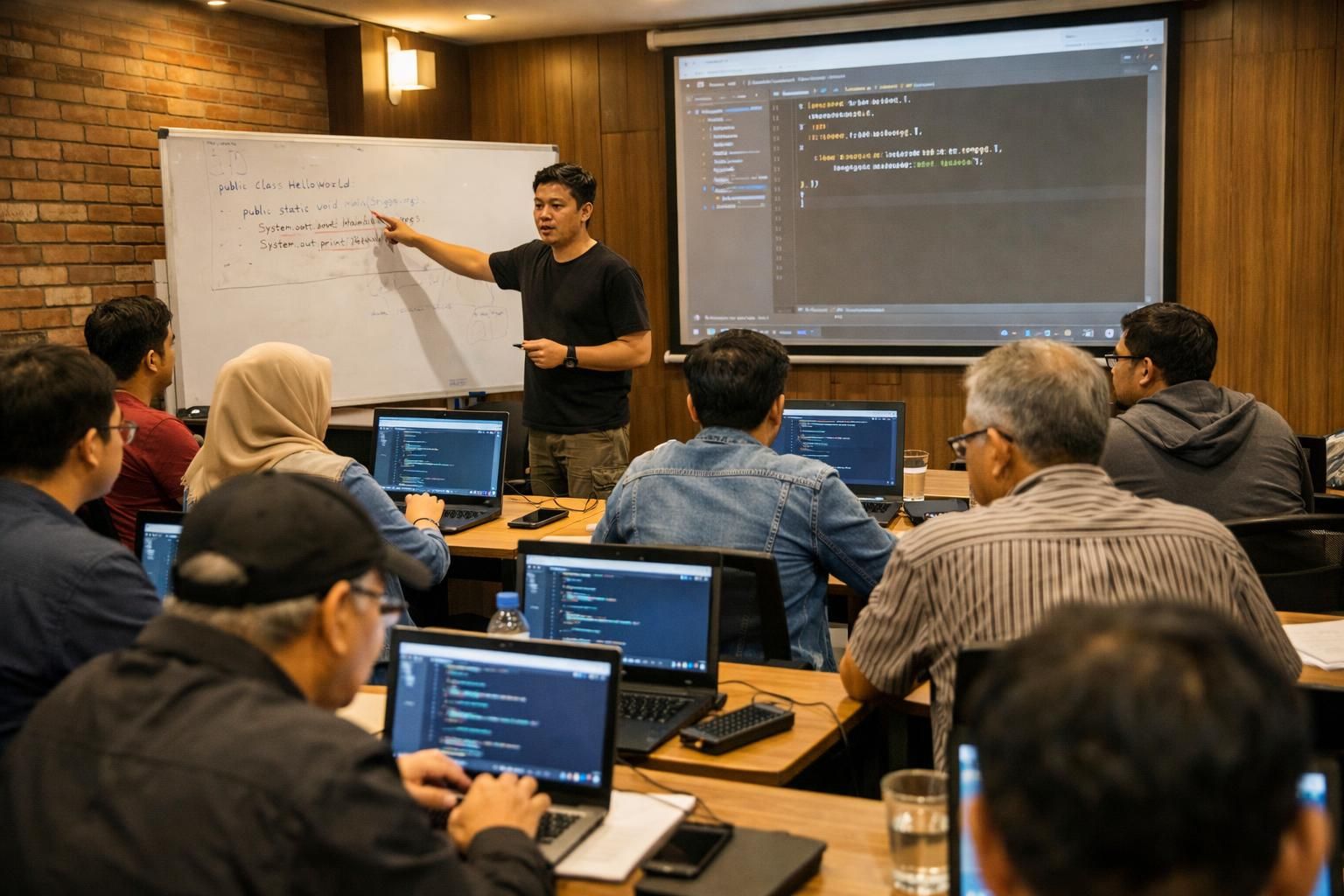 kursus pemrograman di bandung yang dirancang untuk memulai karier sukses di bidang it dengan pembelajaran praktis dan dukungan profesional.